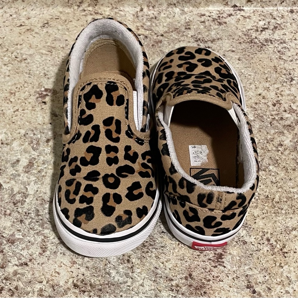 Toddler Girl Leopard Print Vans